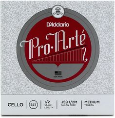 D&apos;Addario J59 Pro-Arte Набор струн для виолончели — размер 1/2, среднее натяжение D'addario