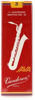 Vandoren SR343R — красные трости для баритона JAVA для саксофона — 3,0 (5 шт.)