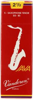 Vandoren SR2725R — красные трости для тенор-саксофона JAVA — 2,5 (5 шт.)