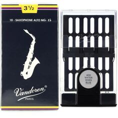 Vandoren SR2135 — Традиционные трости для альт-саксофона в футляре для тростей — 3,5 шт. (10 шт. в упаковке)