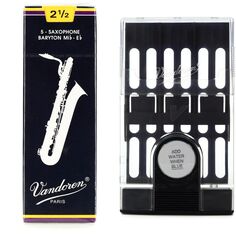 Vandoren SR2425 — Традиционные трости для баритон-саксофона в футляре — 2,5 шт. (5 шт.)