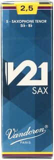 Vandoren SR8225 — Трости для тенор-саксофона V21 — 2,5 (5 шт. в упаковке)