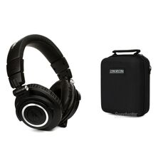 Audio-Technica ATH-M50x Студийные мониторинговые наушники закрытого типа в комплекте с чехлом