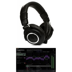 Audio-Technica ATH-M50x Закрытые наушники с программным обеспечением для калибровки