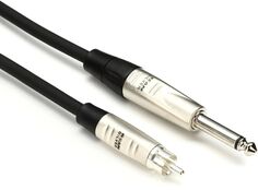 Несбалансированный межблочный кабель Hosa HPR-010 Pro — 1/4-дюймовый штекер TS на штекер RCA — 10 футов