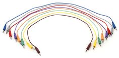 Патч-кабель Hosa CPP-890 1/4 дюйма TS с вилкой, 8 шт., длина 3 фута (различные цвета)
