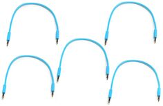 Патч-кабель Nazca Audio Noodles Eurorack, штекер TS 3,5 мм — штекер TS 3,5 мм — 25 см, синий