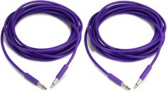 Патч-кабель Nazca Audio Noodles Eurorack, штекер TS 3,5 мм — штекер TS 3,5 мм — 300 см, фиолетовый