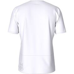 Рубашка с короткими рукавами Summit High Trail Run мужская The North Face, цвет TNF White/Optic Blue