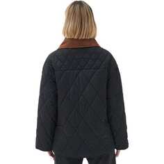 Стеганая куртка Woodhall - женская Barbour, цвет Black/Black/Sage Tartan