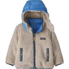 Двусторонняя куртка Tribbles с капюшоном – для младенцев Patagonia, цвет Skiff Blue