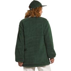 Пальто с экстремальным ворсом женское The North Face, цвет Pine Needle/New Taupe Green
