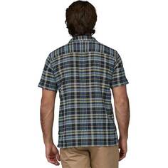 Рубашка с короткими рукавами A/C – мужская Patagonia, цвет Paint Plaid: Tidepool Blue