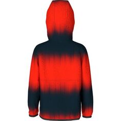 Толстовка с молнией во всю длину Glacier — для малышей The North Face, цвет Fiery Red Dip Dye Small Print