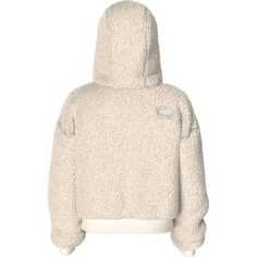 Куртка Suave Oso с капюшоном и молнией во всю длину - для девочек The North Face, цвет Gardenia White