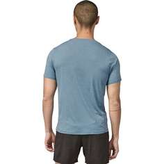 Легкая рубашка с короткими рукавами Capilene Cool – мужская Patagonia, цвет Light Plume Grey - Steam Blue X-Dye