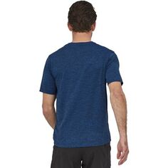 Capilene Cool повседневная рубашка с короткими рукавами мужская Patagonia, цвет Viking Blue/Navy Blue X-dye