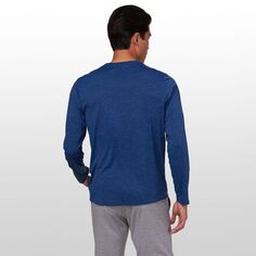 Повседневная рубашка с длинными рукавами Capilene Cool – мужская Patagonia, цвет Viking Blue/Navy Blue X-Dye