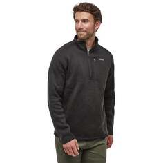 Флисовая куртка Better Sweater с молнией 1/4 мужская Patagonia, черный