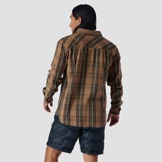 Фланелевая рубашка на пуговицах – мужская Backcountry, цвет Fossil Plaid