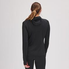 Флисовый пуловер с гибридной сеткой — женский Backcountry, черный