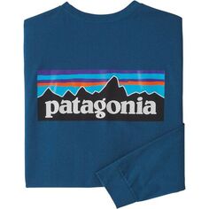 Футболка Responsibili с логотипом P-6 мужская Patagonia, синий