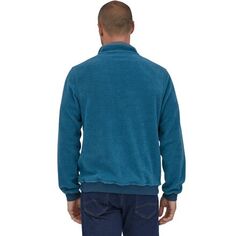 Пуловер с пуговицами из овчины мужской Patagonia, синий