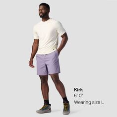 Короткие шорты Destination 7 дюймов без подкладки мужские Backcountry, цвет Purple Sage