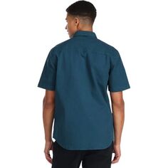 Рубашка с короткими рукавами Dirt мужская Topo Designs, цвет Pond Blue