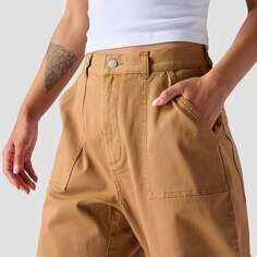 Хлопковые брюки с изогнутым краем женские Backcountry, цвет Chipmunk