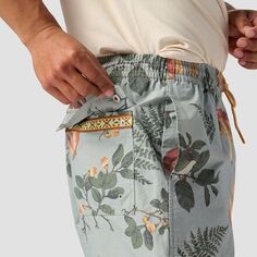 Короткие шорты на каждый день мужские Backcountry, цвет Mushroom Print