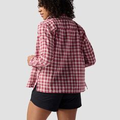 Рубашка в клетку с длинными рукавами Range женская Backcountry, цвет Red Plaid