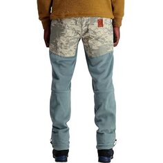 Флисовые брюки с принтом Mountain мужские Topo Designs, цвет Sand Multi