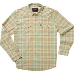 Рубашка с длинными рукавами H Bar B Tech – мужская Howler Brothers, цвет Leon Plaid/Brown Rice