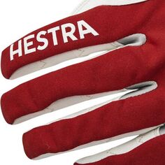 Гоночные перчатки Ergo Grip Windstopper мужские Hestra, красный