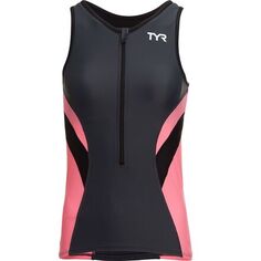 Майка для триатлона Competitor женская TYR, серый/розовый