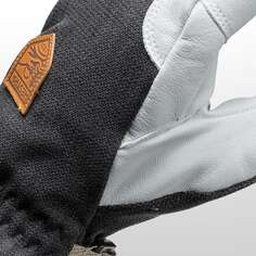 Армейские кожаные патрульные перчатки Hestra, черный