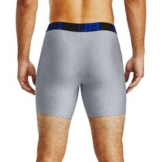 Нижнее белье Tech 6in Boxerjock, 2 шт. мужское Under Armour, цвет Academy/Mod Gray Light Heather