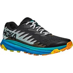 Кроссовки для трейлраннинга Torrent 3 мужские HOKA, цвет Black/Diva Blue