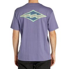 Рубашка с короткими рукавами Crayon Wave мужская Billabong, цвет Dusty Grape