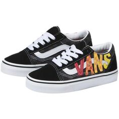 Кроссовки для скейтбординга Flame Old Skool V — для малышей Vans, черный