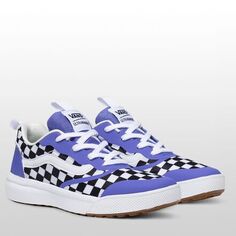 Обувь Checkerboard UltraRange Rapidweld — детская Vans, цвет (Checkerboard) Baja Blue/True White