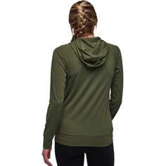 Рубашка с длинными рукавами и капюшоном Alpenglow женская Black Diamond, зеленый