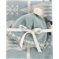 Вязаное детское одеяло + шапочка – для младенцев Pendleton, цвет Sheep Dreams