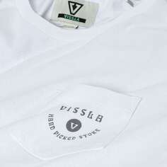 Отобранная вручную футболка с карманами и короткими рукавами мужская Vissla, белый