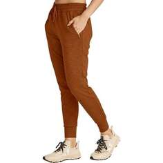 Джоггеры Heather Rib Street женские Beyond Yoga, цвет Clove Brown Heather Rib