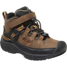 Кроссовки Targhee Mid WP — для маленьких мальчиков KEEN, цвет Dark Earth/Golden Brown