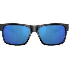 Поляризованные солнцезащитные очки Half Moon 580P Costa, цвет Blue Mirror 580p/Shiny Black/Matte Black Frame