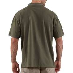 Рубашка поло с карманами Contractors Work мужская Carhartt, зеленый