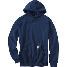 Толстовка с капюшоном и пуловером средней плотности мужская Carhartt, темно-синий